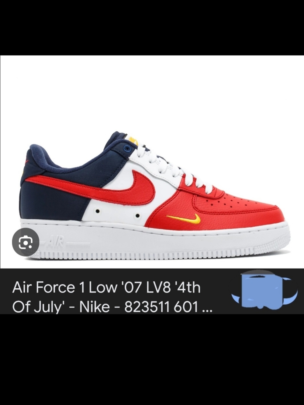 Nike Air Force 1 Low '07 Red White Navy